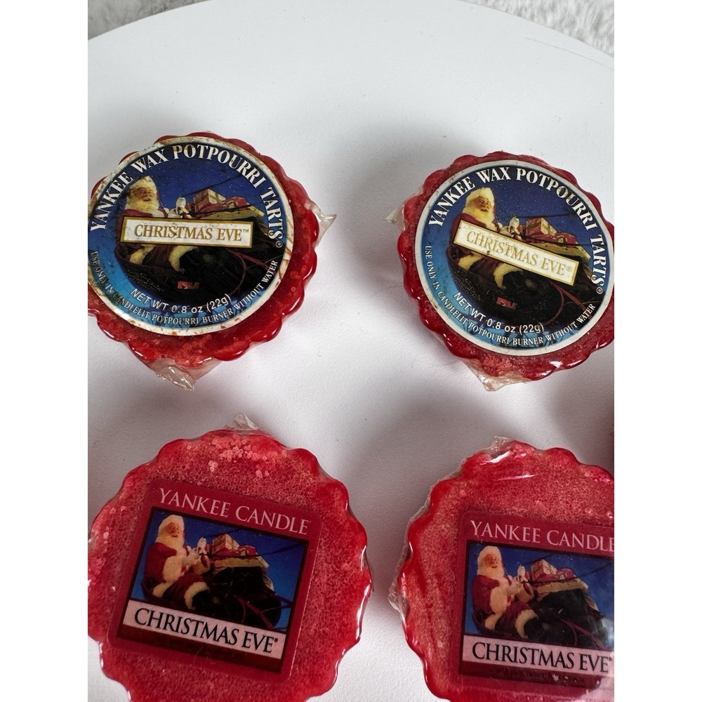 Lot Of 9 Yankee Candle Wax Potpourri Tarts CHRISTMAS EVE - Retired - NEW - Picture 4 of 7